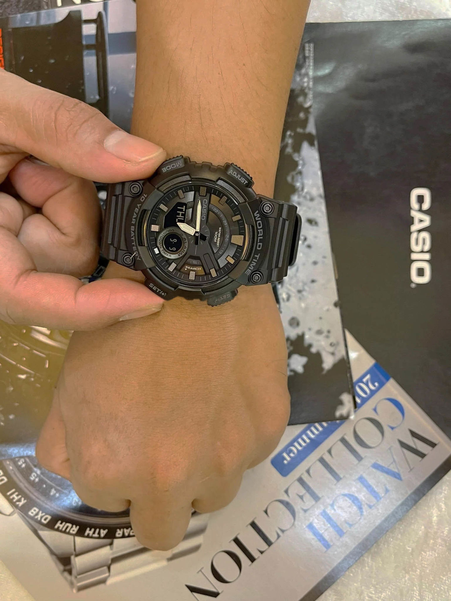ساعت مچی مردانه کاسیو casio اورجینال مدل AEQ-110W-1BVDF