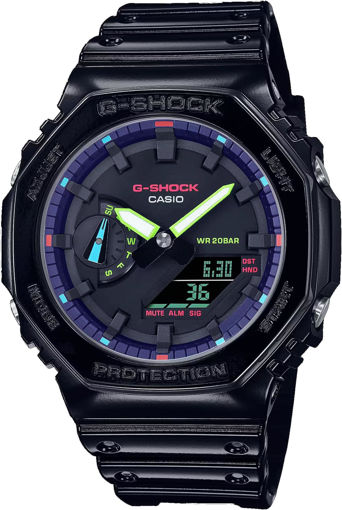 ساعت مچی مردانه کاسیو casio جی شاک G-SHOCK اورجینال مدل GA-2100RGB-1ADR