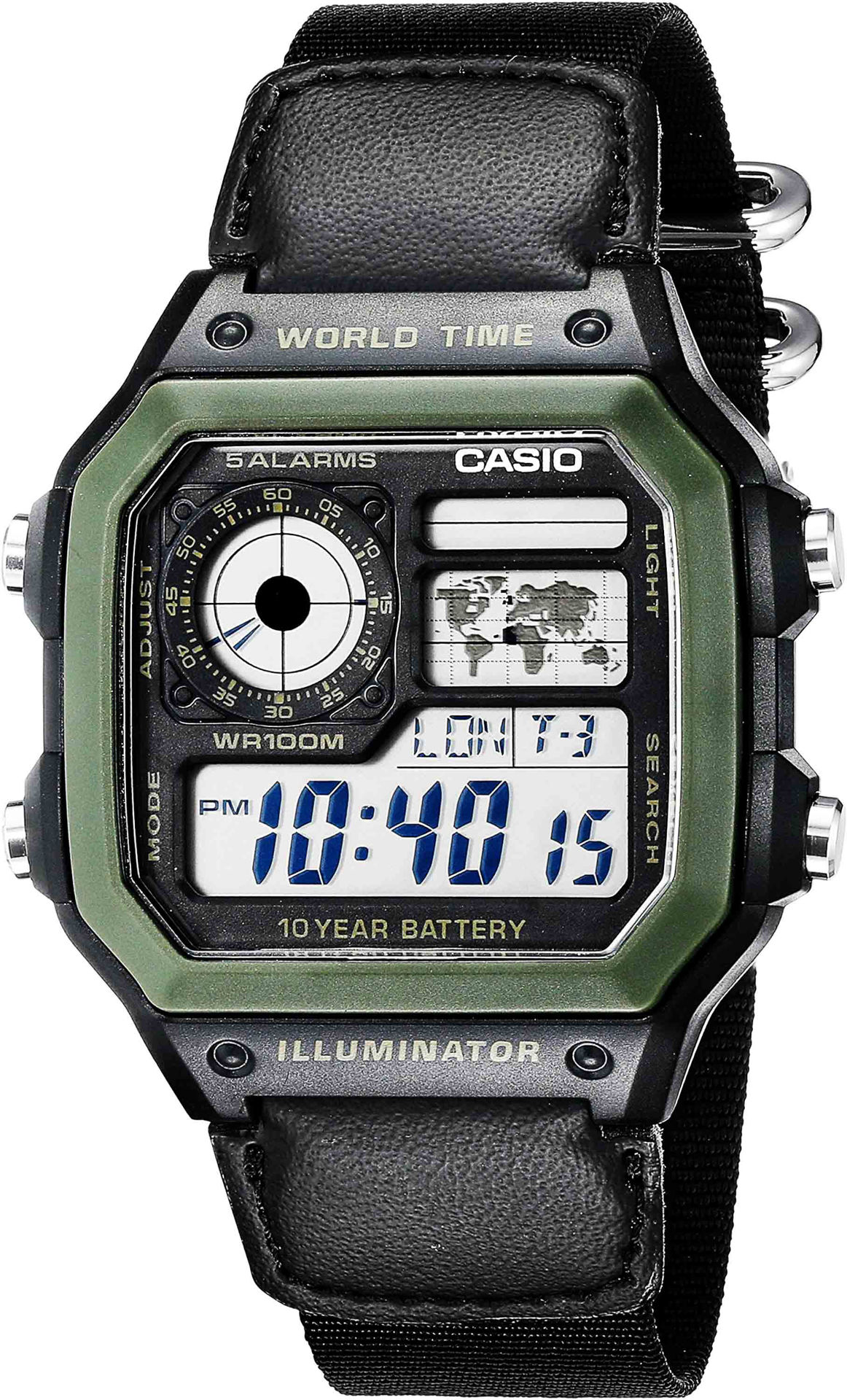 ساعت مچی مردانه کاسیو casio اورجینال مدل AE-1200WHB-1BVDF