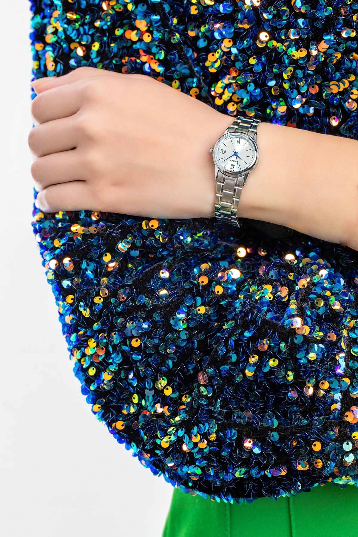 ساعت مچی زنانه کاسیو casio اورجینال مدل LTP-V002D-7B3UDF