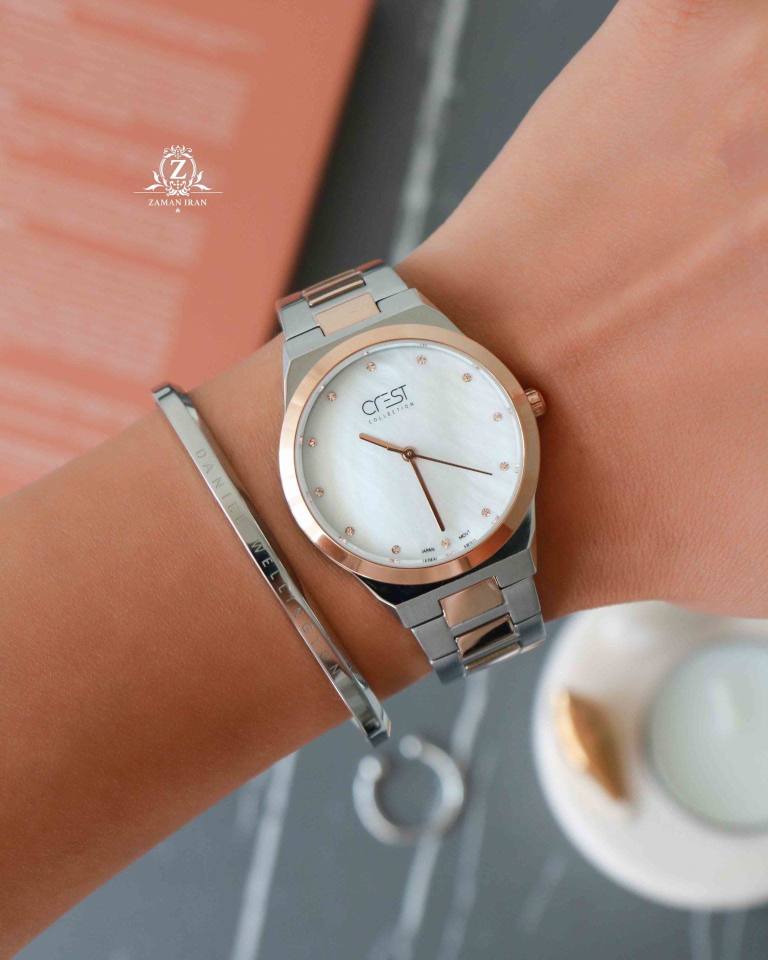 ساعت مچی زنانه کرست crest اورجینال مدل 6204/5
