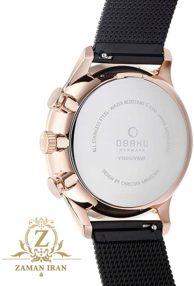 ساعت مچی مردانه اوباکو Obaku اورجینال مدل V196GUVBMB