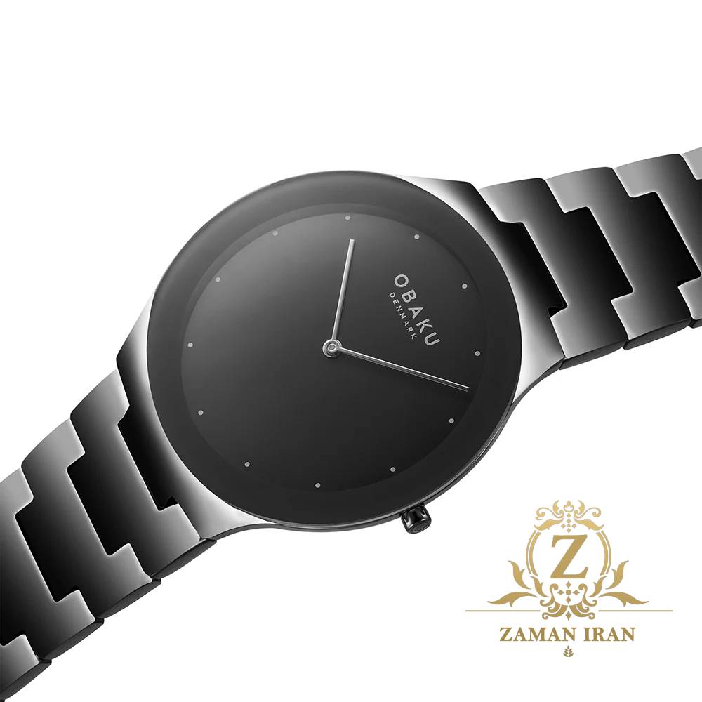 ساعت مچی مردانه اوباکو Obaku اورجینال مدل V290GXBBSB