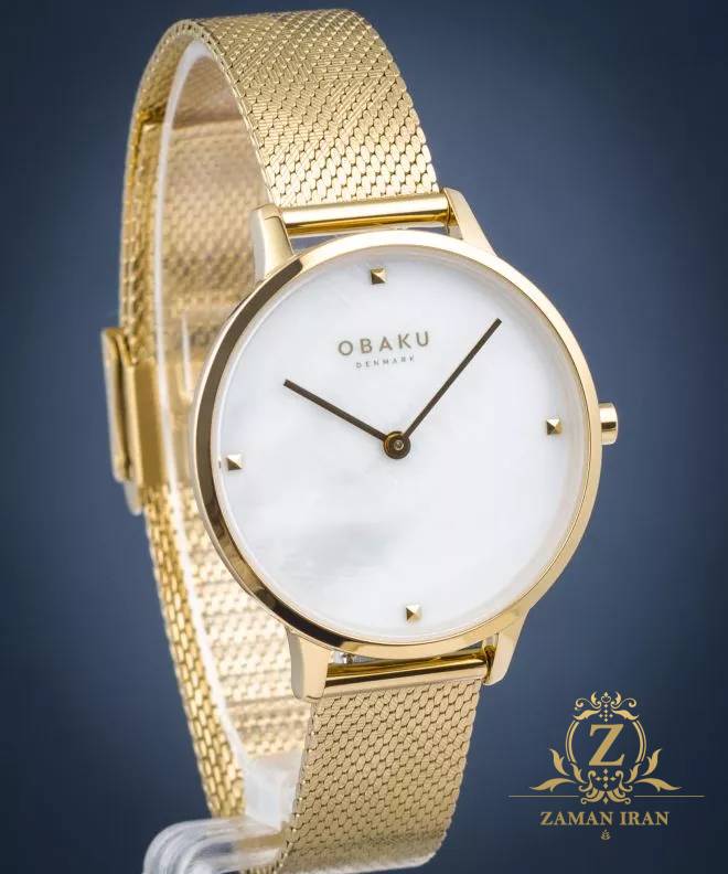 ساعت مچی زنانه اوباکو Obaku اورجینال مدل V295LXGWHG