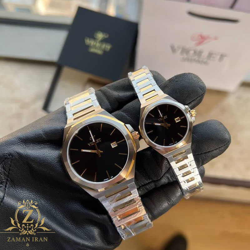 ساعت مچی ست مردانه و زنانه ویولت Violet اورجینال مدل B0623/8C 