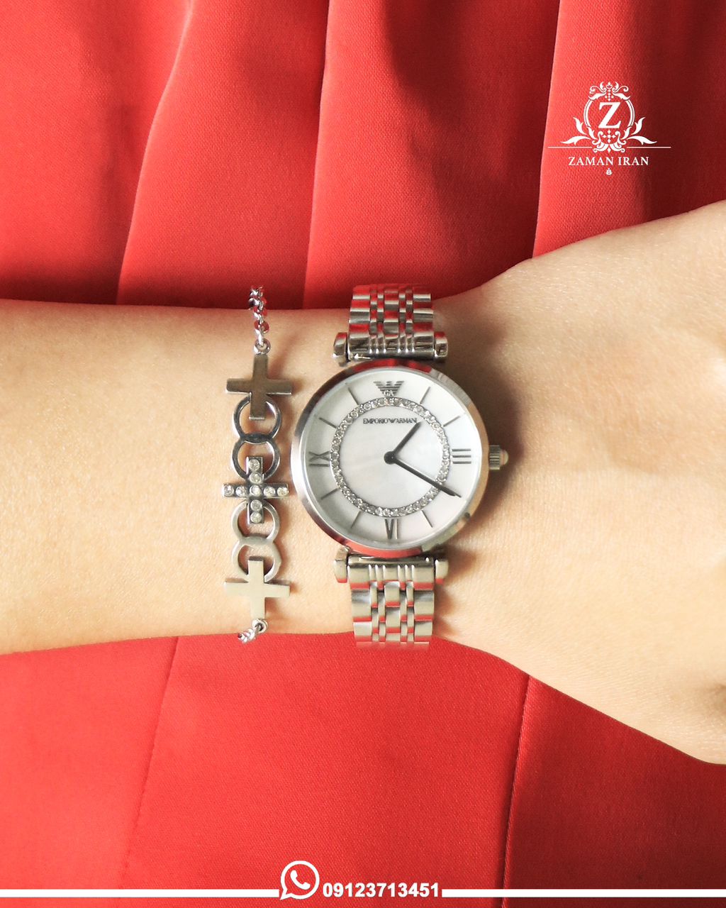ساعت مچی زنانه امپریو آرمانی اورجینال مدل AR1908	