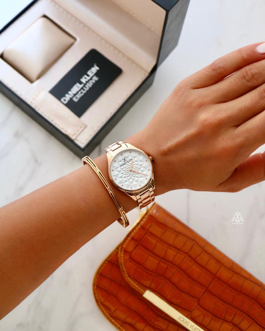 ساعت مچی زنانه دنیل کلین daniel klein اورجینال مدل DK.1.12684-3	