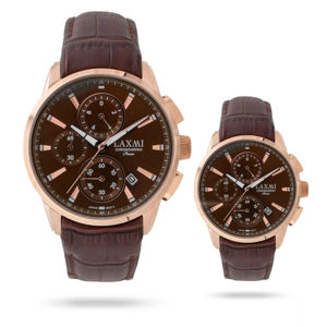 ساعت مچی ست مردانه و زنانه لاکسمی LAXMI اورجینال مدل LA-8535-7
