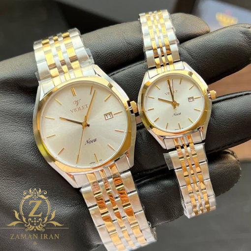 ساعت مچی ست مردانه و زنانه ویولت Violet اورجینال مدل B32756C/181