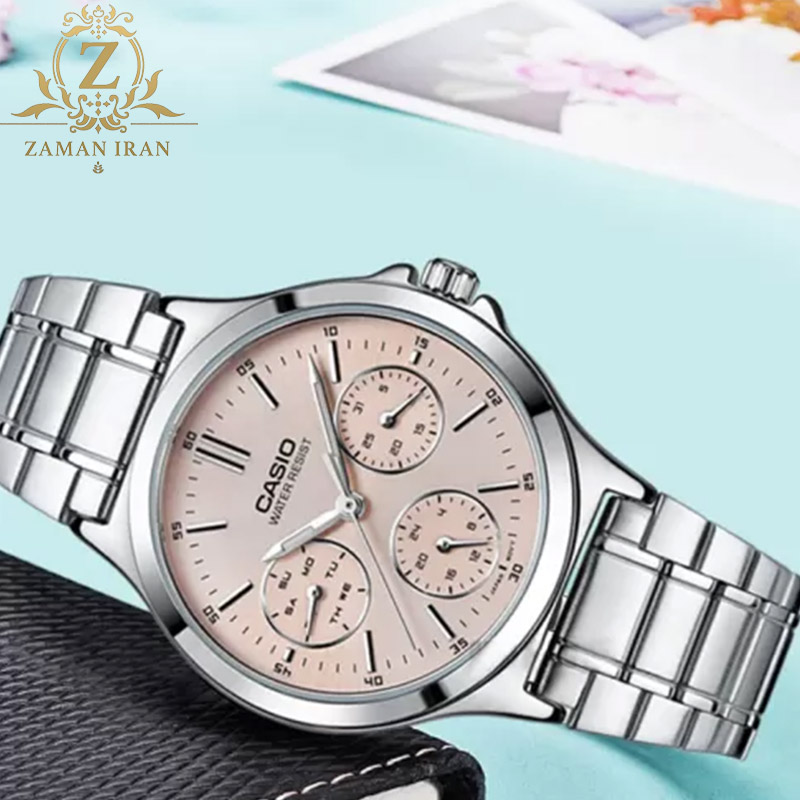 ساعت مچی زنانه کاسیو  casio اورجینال مدلLTP-V300D-4AUDF