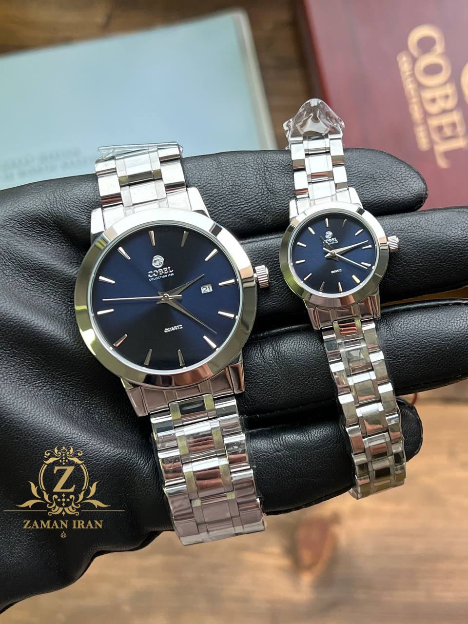 ساعت مچی ست مردانه و زنانه کوبل COBEL اورجینال مدل CB6467G-02 C