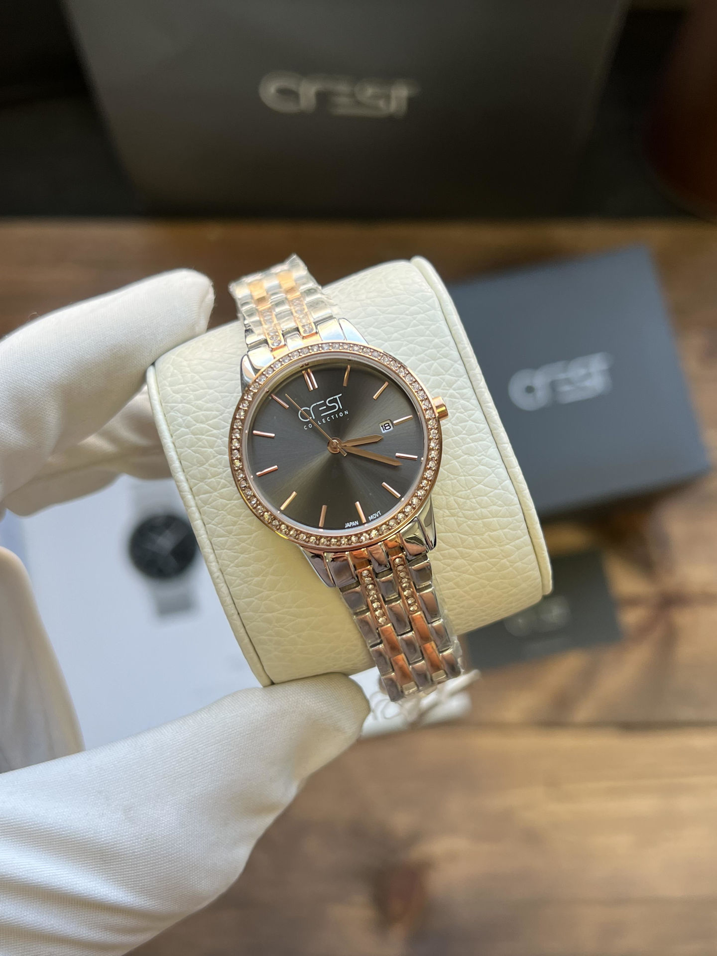 ساعت مچی زنانه کرست crest اورجینال مدل 9014/5