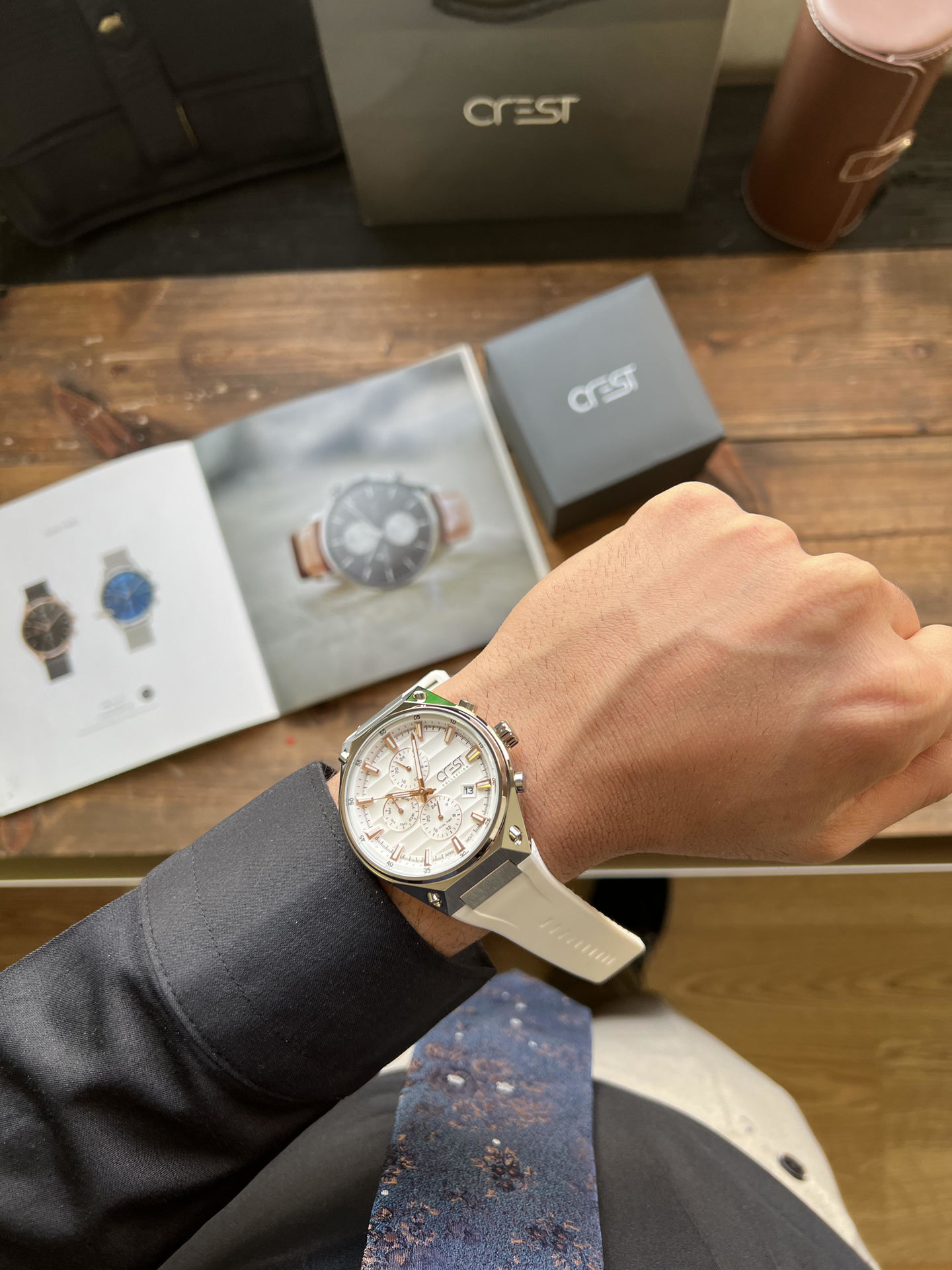 ساعت مچی مردانه کرست crest اورجینال مدل 6336/6