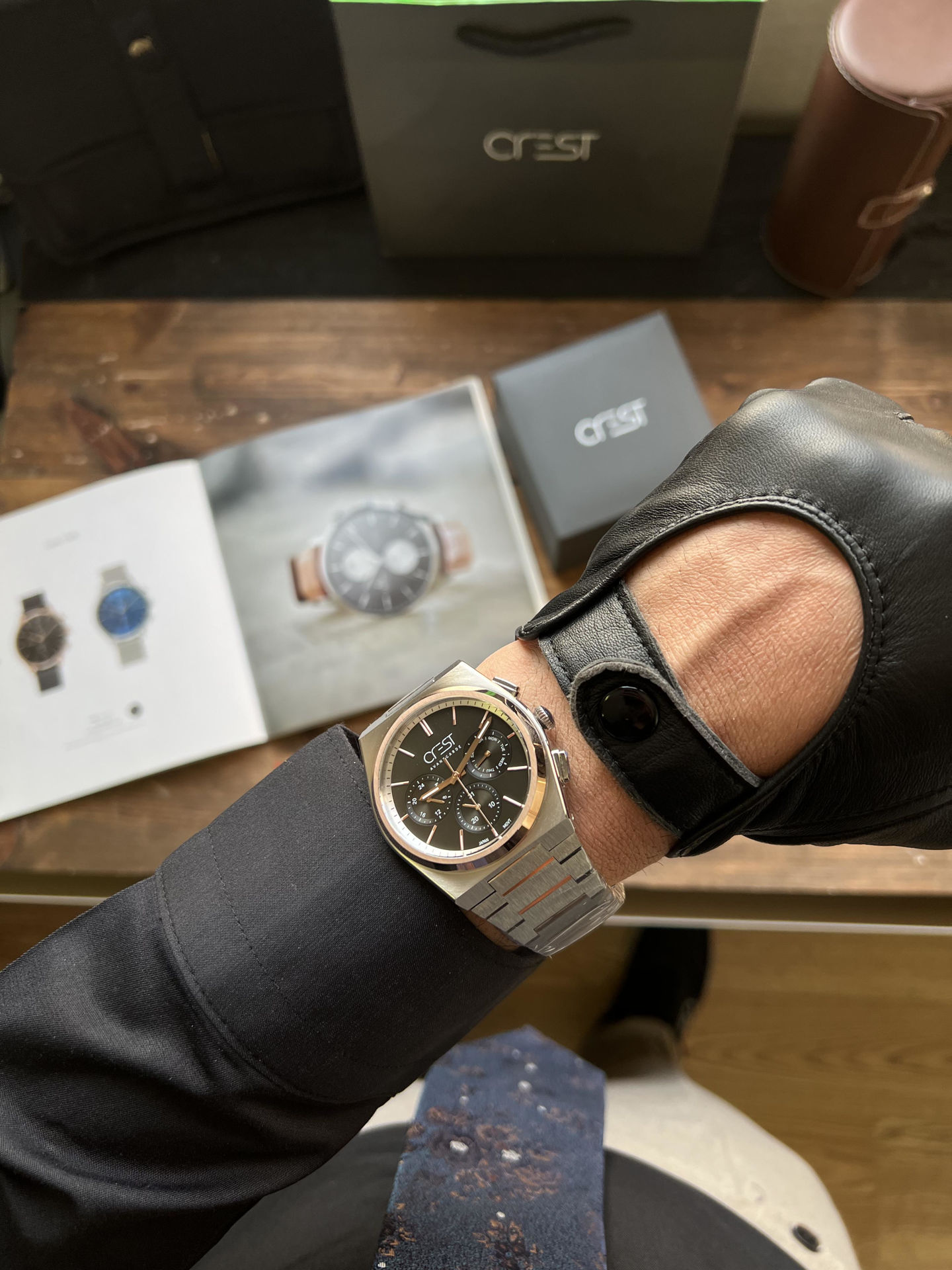 ساعت مچی مردانه کرست crest اورجینال مدل 6249/2