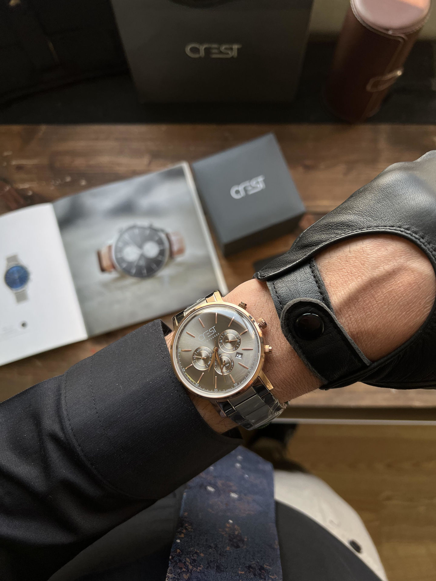 ساعت مچی مردانه کرست crest اورجینال مدل 6238/1