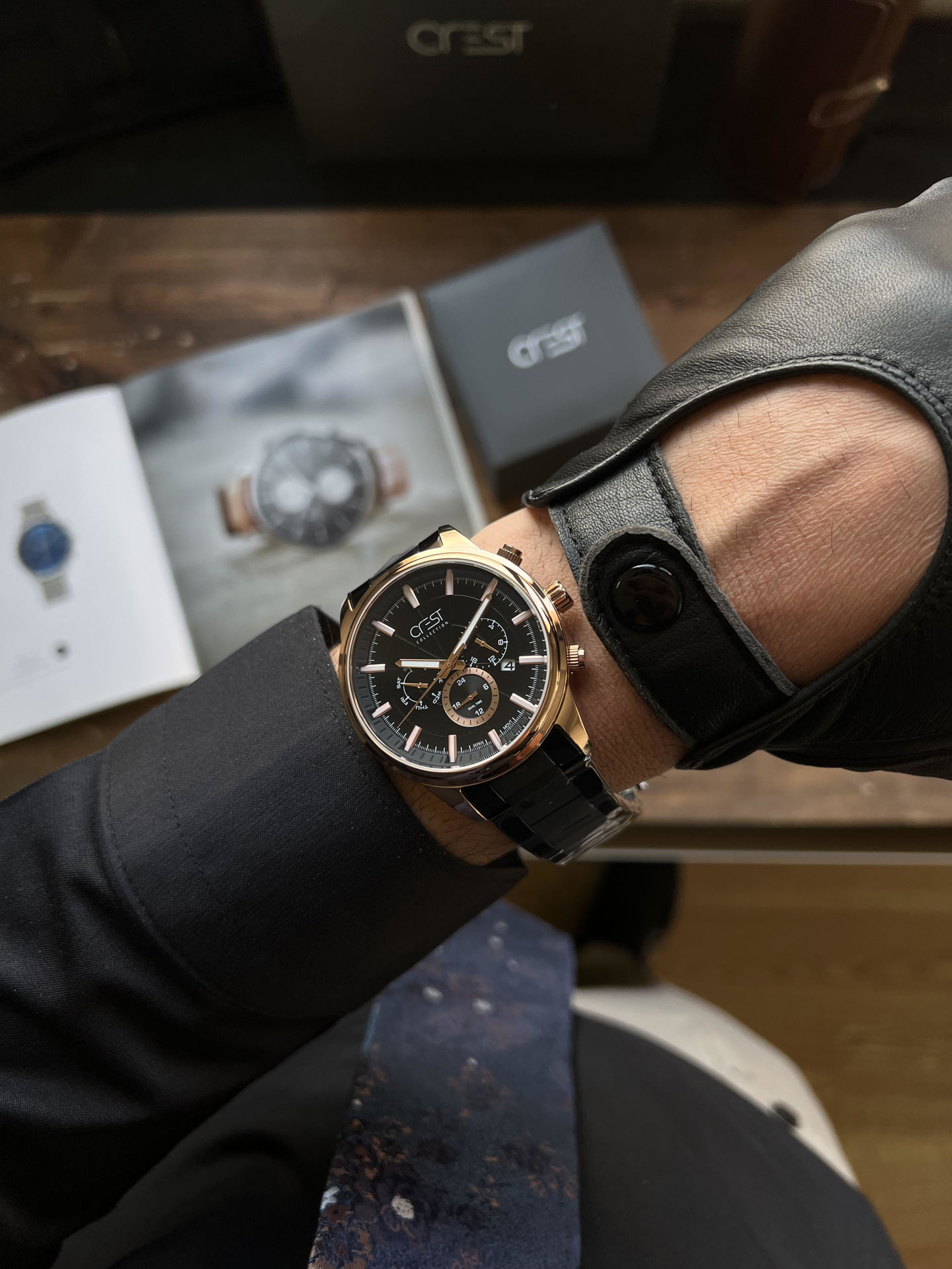 ساعت مچی مردانه کرست crest اورجینال مدل 6258/2