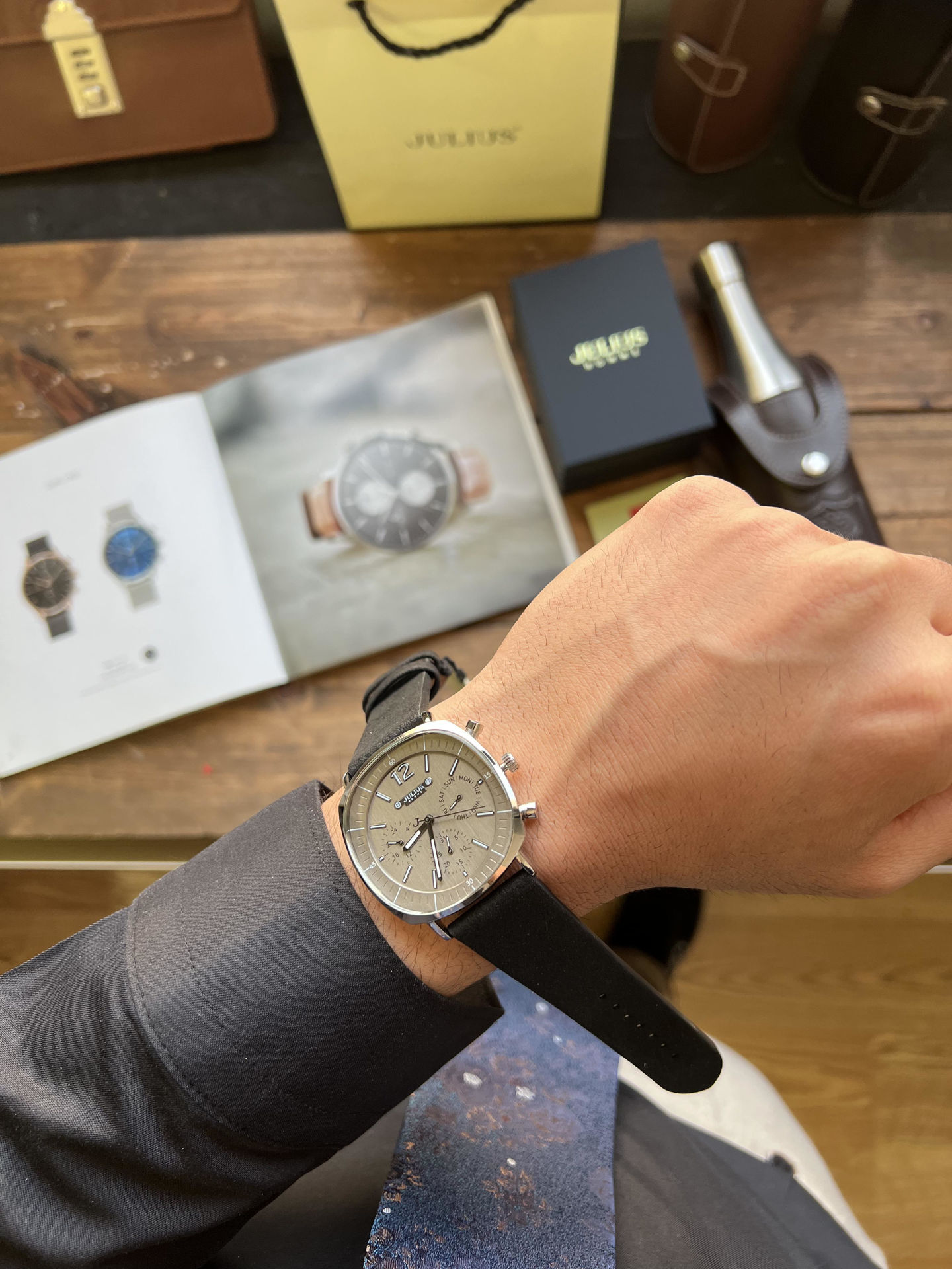 ساعت مچي مردانه فول تايم جوليوس مدل JAH-098B