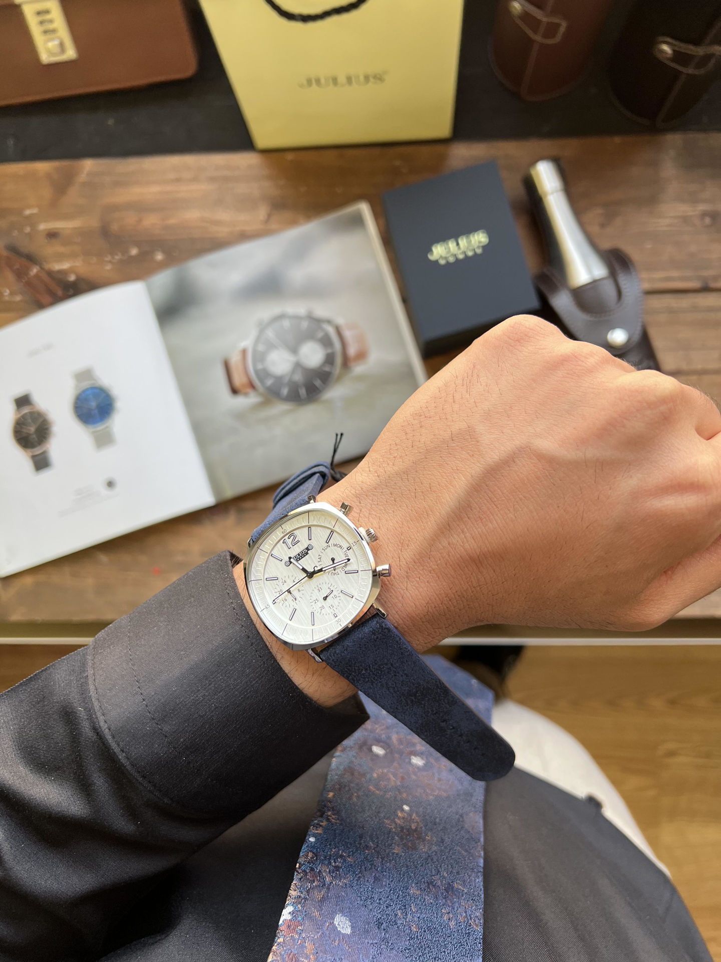 ساعت مچي مردانه فول تايم جوليوس مدل JAH-098A