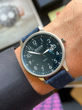ساعت مچي مردانه بند برزنتی جوليوس مدل JAH-121B